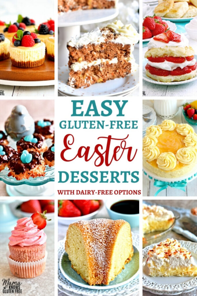 gluten-free Easter dessert recipes Pinterest pin 2A