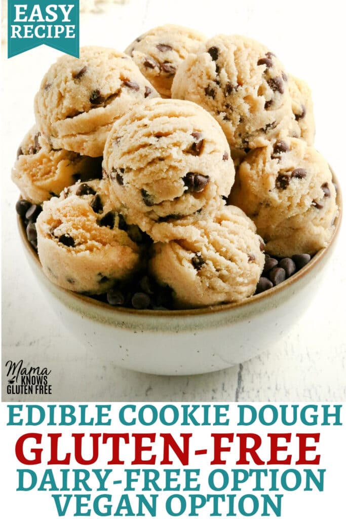 gluten-free cookie dough Pinterest pin 1