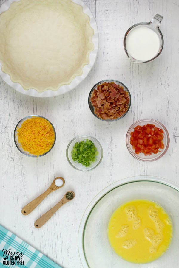 gluten-free quiche ingredients