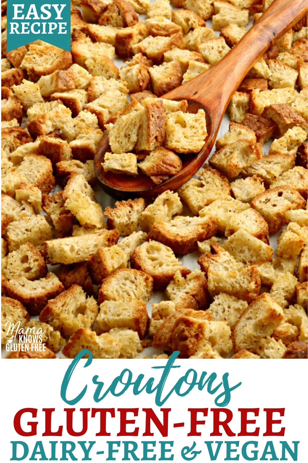 gluten-free croutons Pinterest pin1