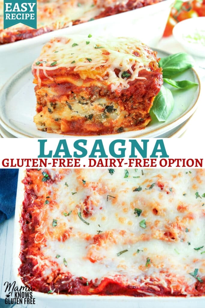gluten-free lasagna Pinterest pin 2