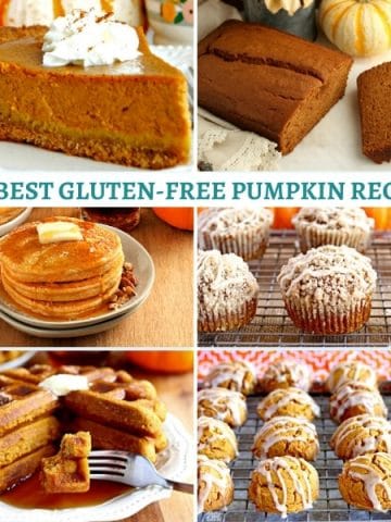 gluten-free pumpkin recipes photo collage