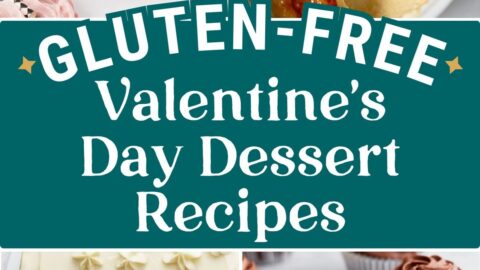 collage of gluten-free Valentine's Day dessert recipes
