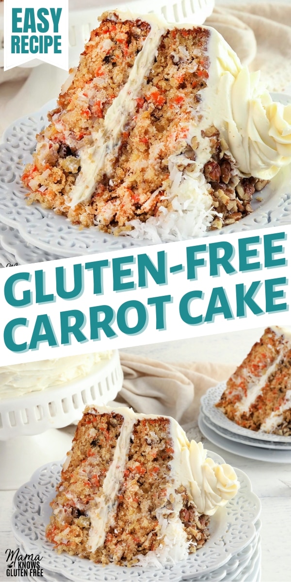 gluten-free carrot cake Pinterest pin 3