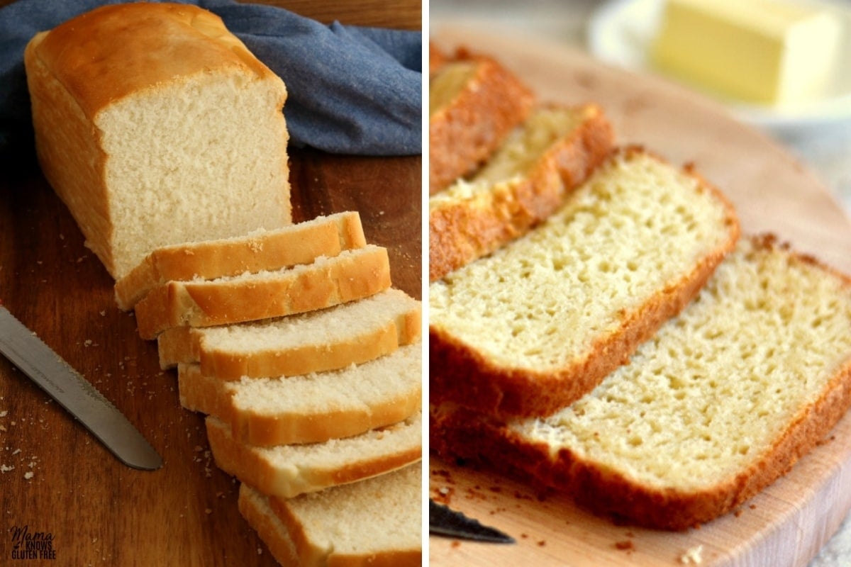 gluten-free bread recipes collage