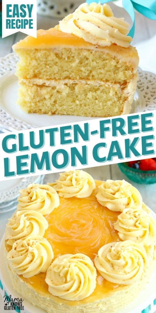 gluten-free lemon cake Pinterest pin 3