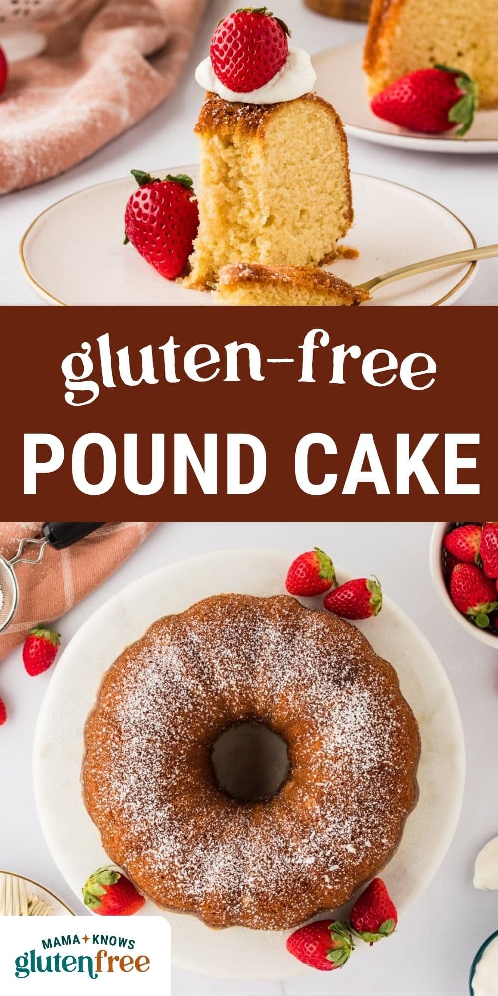 gluten free pound cake pin image