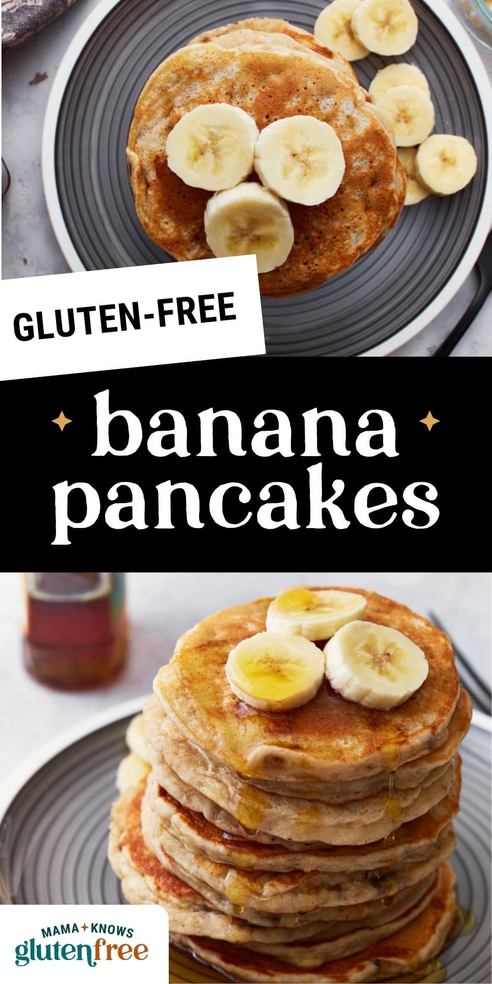 banana pancakes pin image