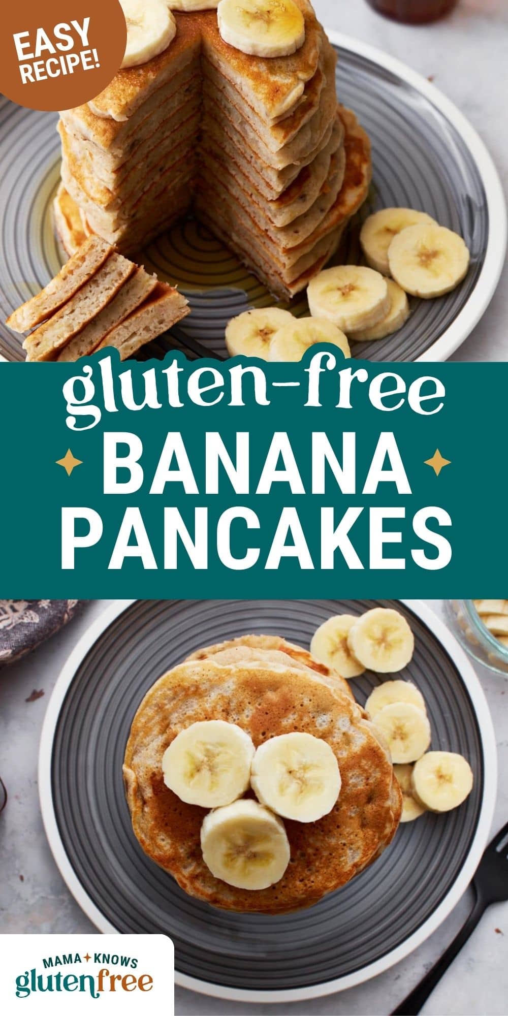 banana pancakes pin image