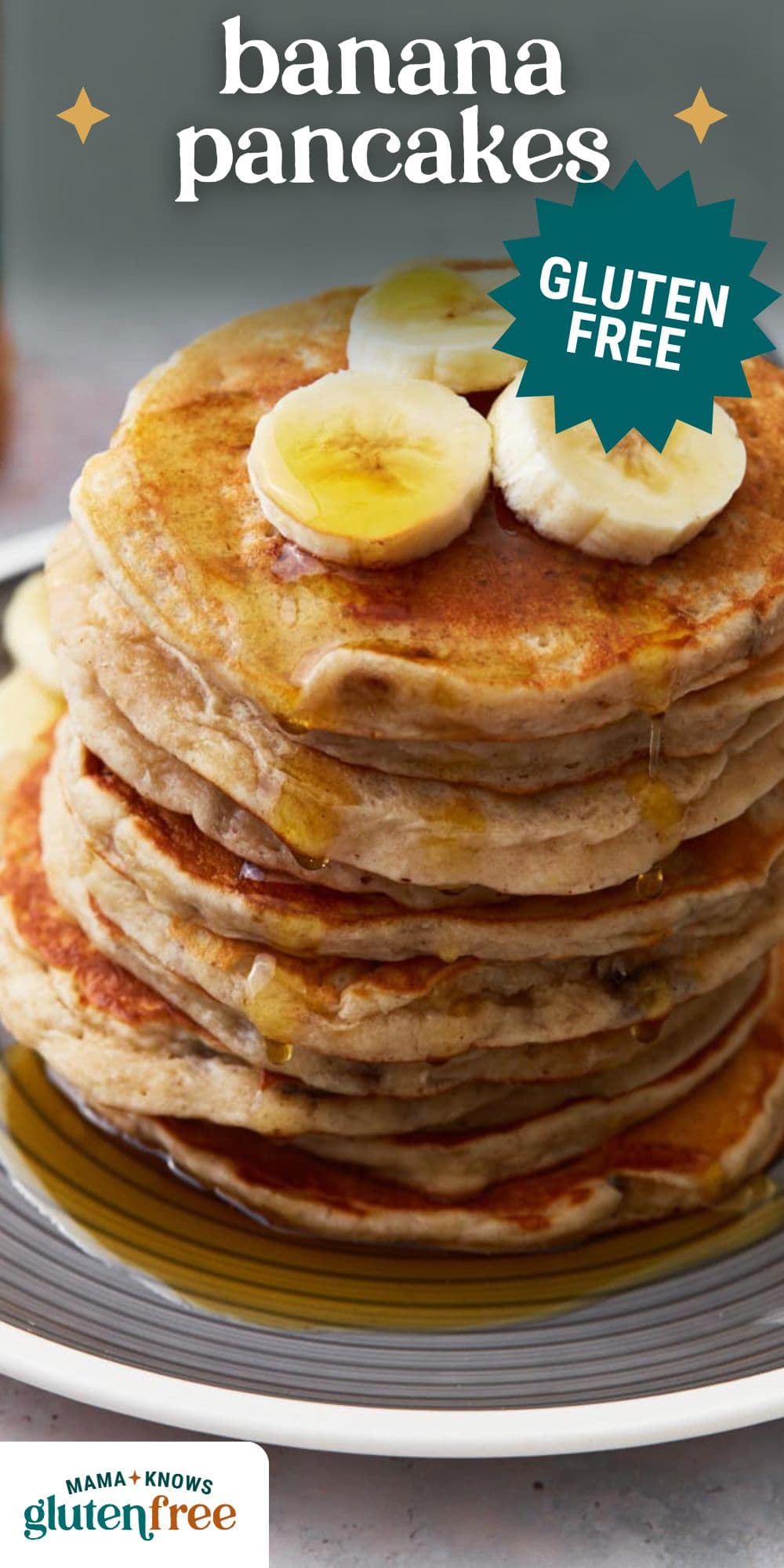 banana pancakes pin image