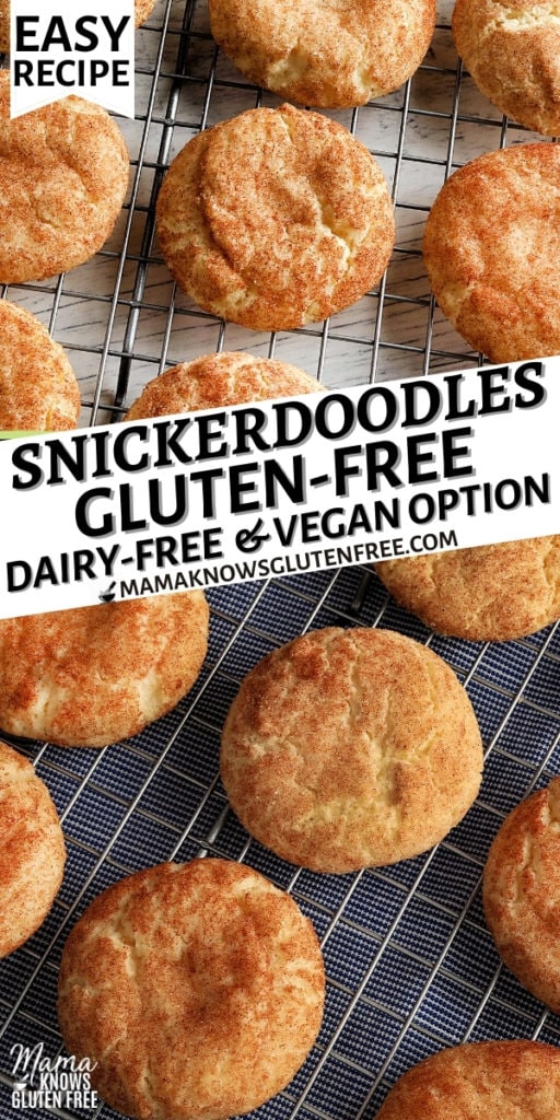 gluten-free snickerdoodles Pinterest pin