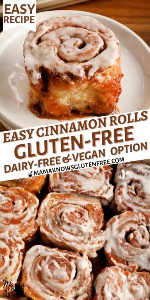 Gluten-Free Cinnamon Rolls Pinterest pin 1n