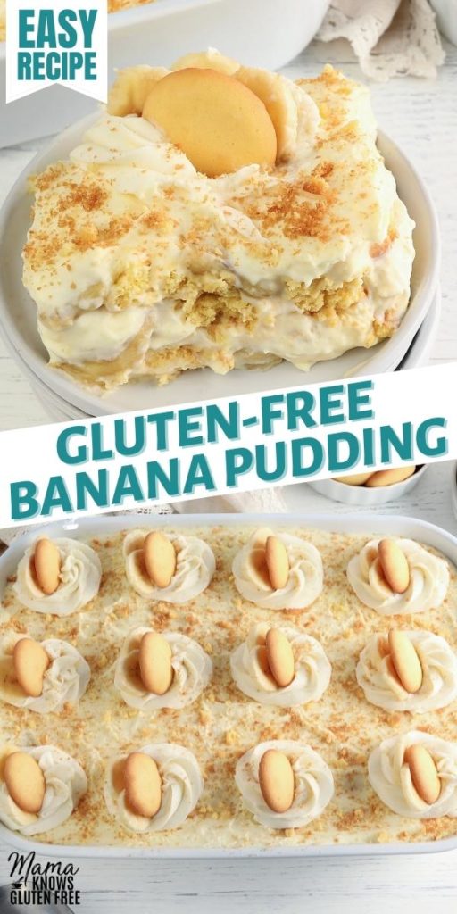 gluten-free banana pudding Pinterest pin