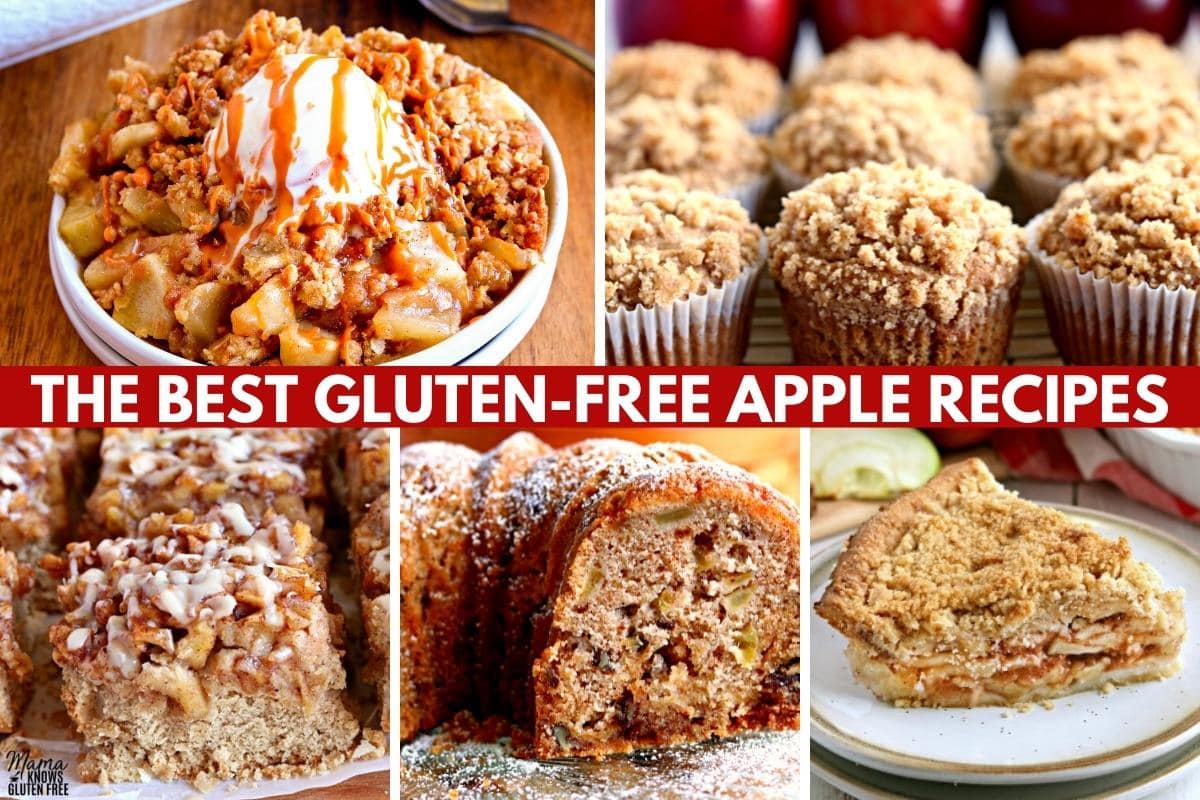gluten-free apple recipes photo collage