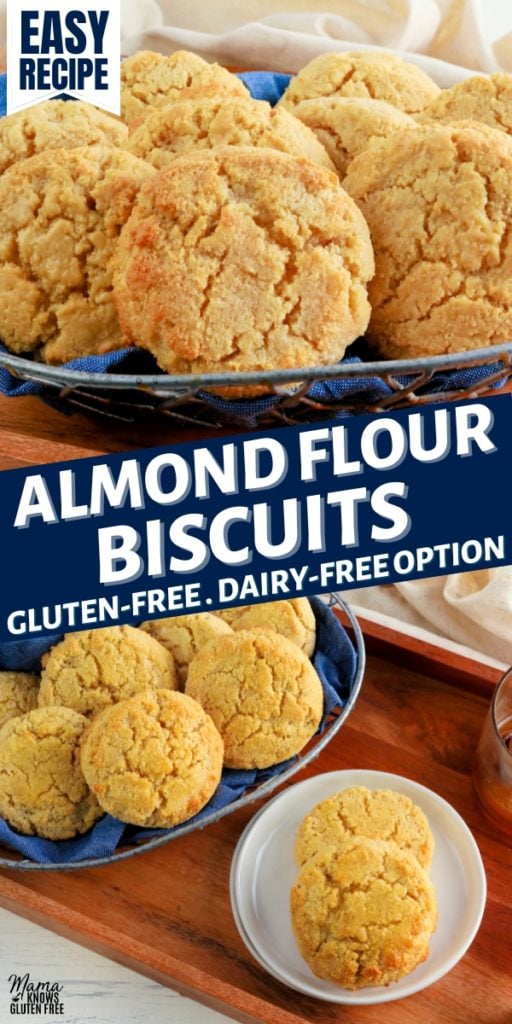 almond flour biscuits Pinterest pin