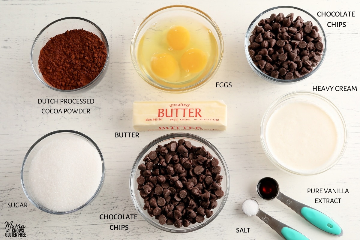 flourless chocolate cake recipe ingredients