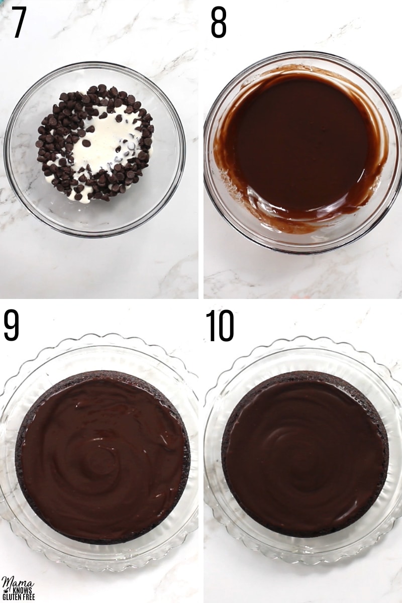 flourless chocolate cake recipe steps 7-10