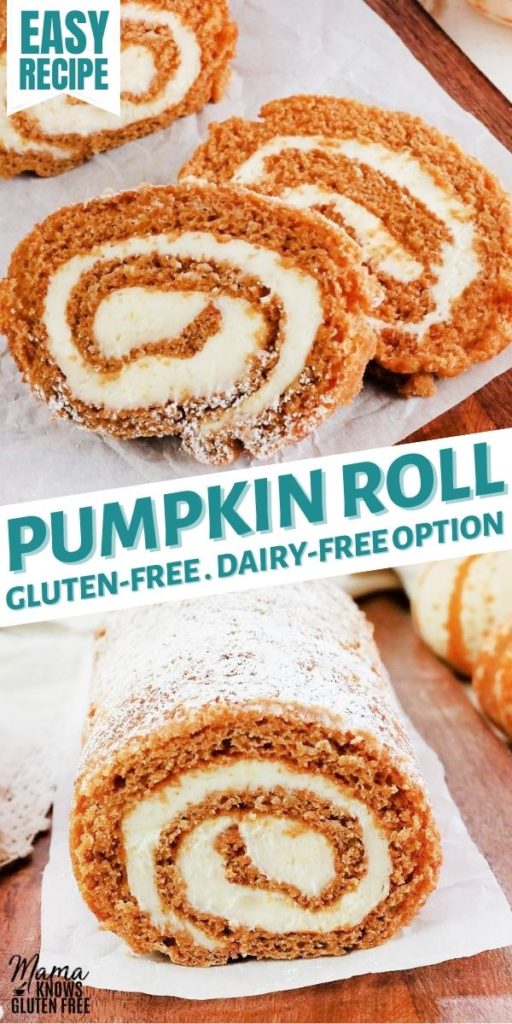 gluten-free pumpkin roll Pinterest pin