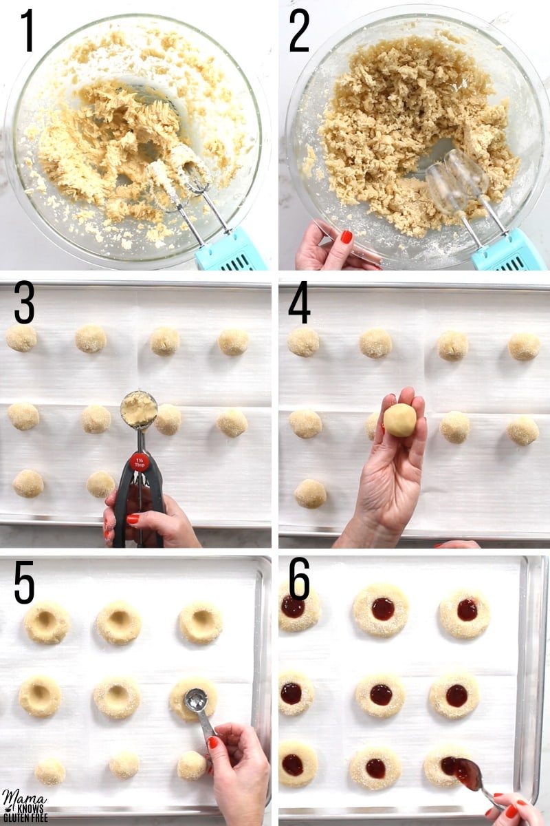 gluten-free Thumbprint cookies