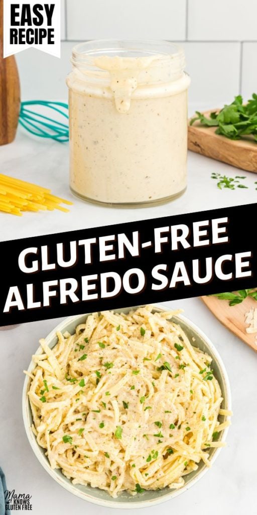 Gluten-free alfredo sauce Pinterest Pin