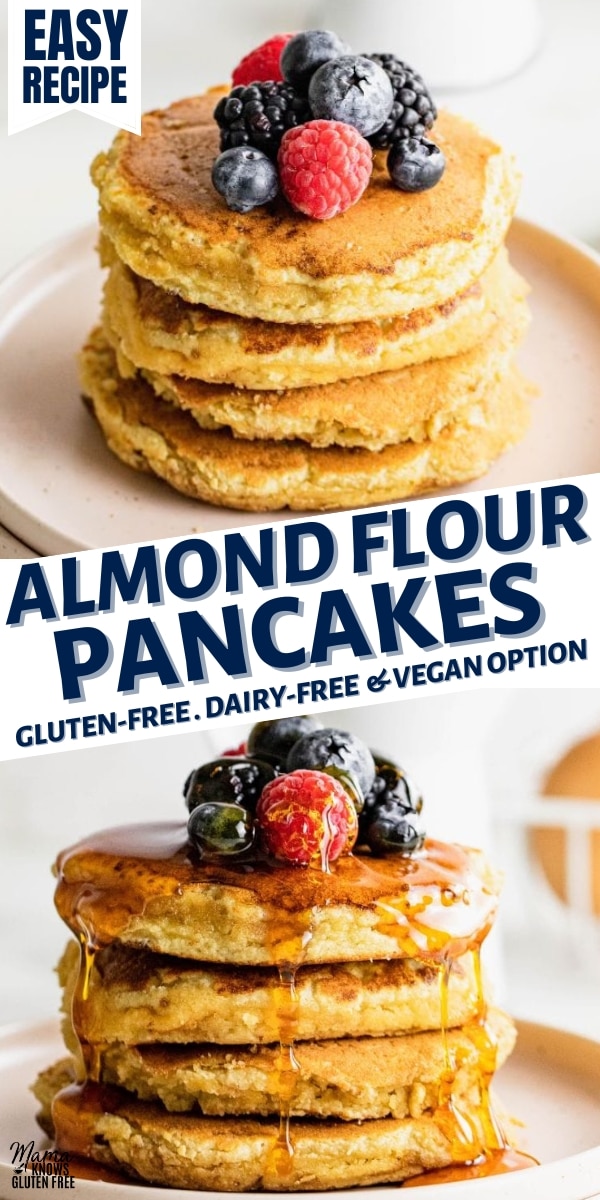 almond flour pancakes Pinterest pin n1