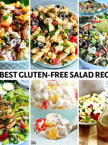 gluten-free salad recipes photo collage