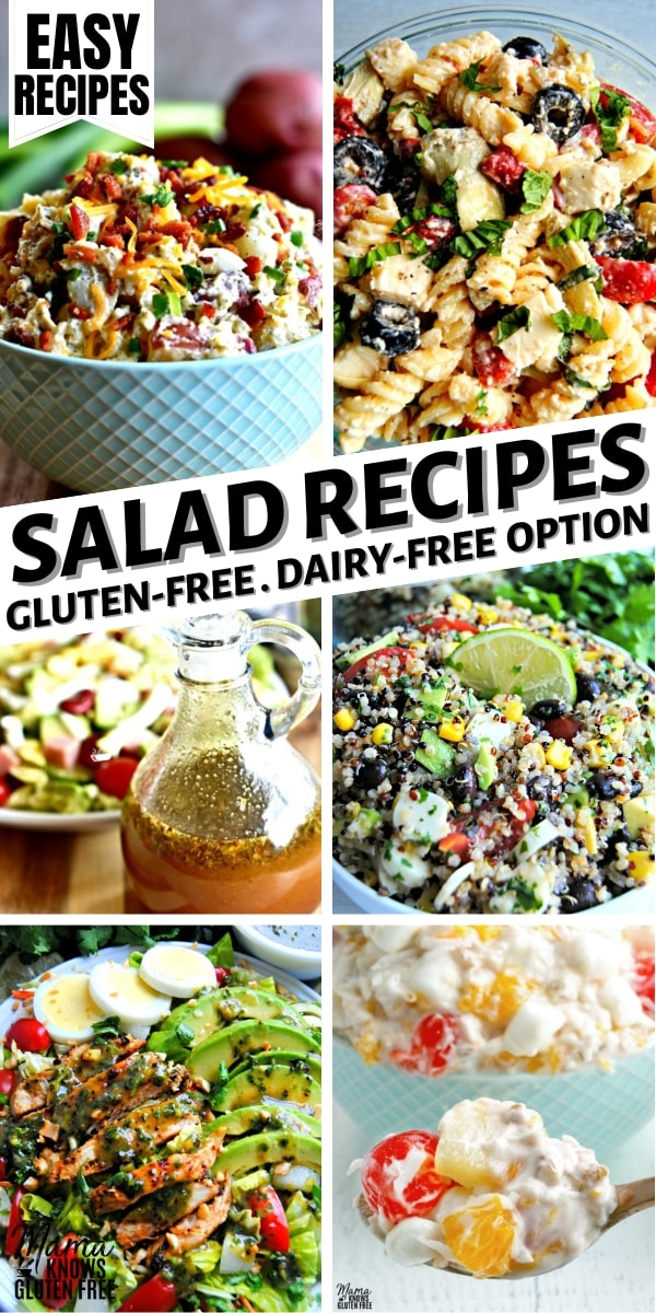 gluten-free salad recipes Pinterest pin