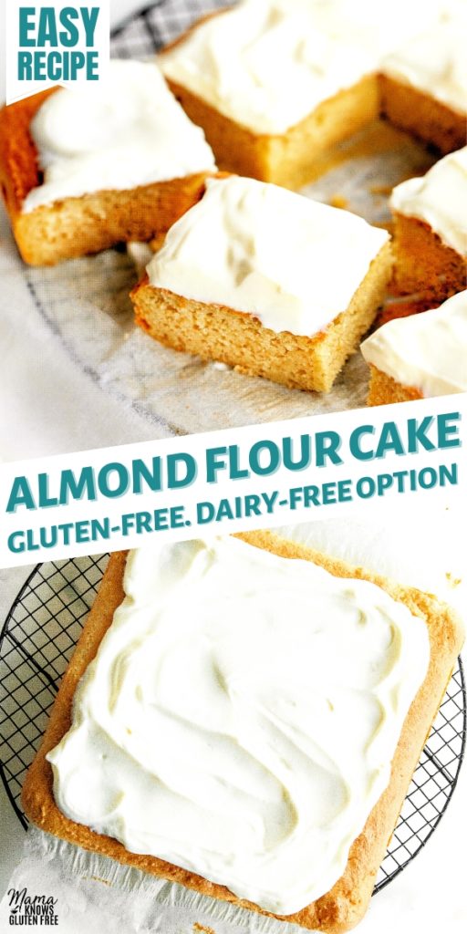 almond flour cake Pinterest pin 1
