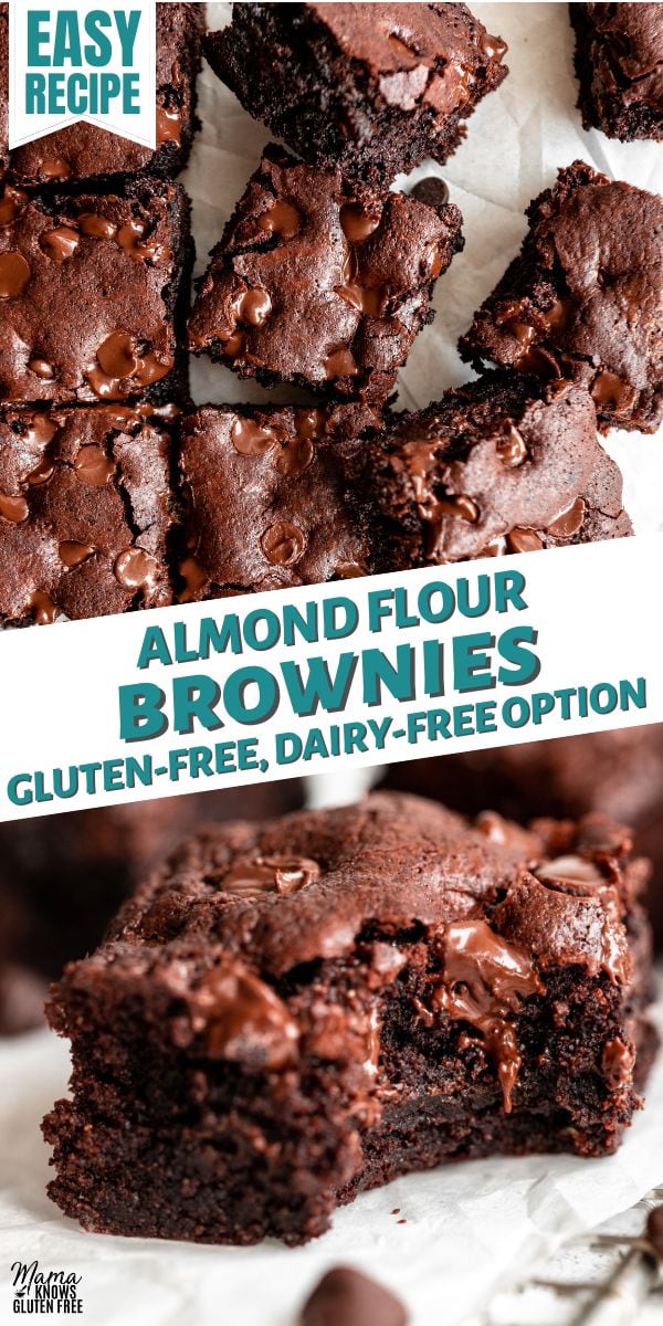 Almond Flour Brownies Pinterest Pin