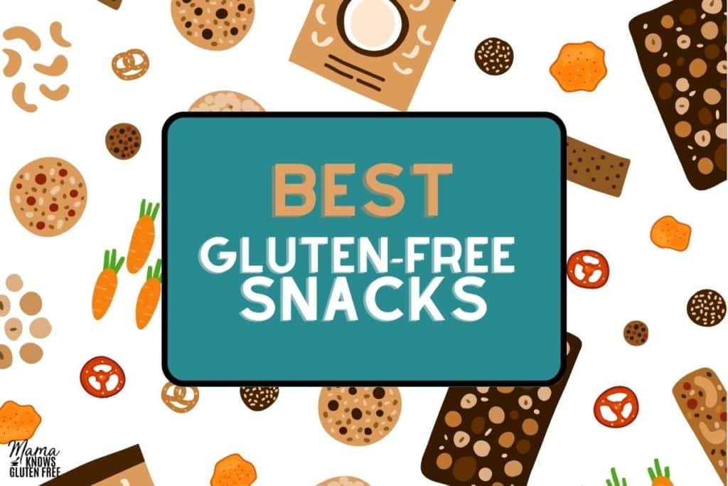 Best Gluten Free Snacks text and illustration