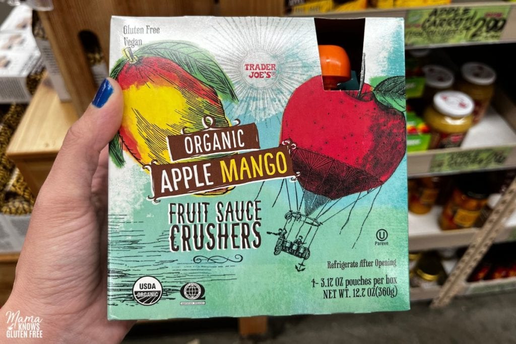 Package of Trader Joe's Organic Fruit Sauce Crushers