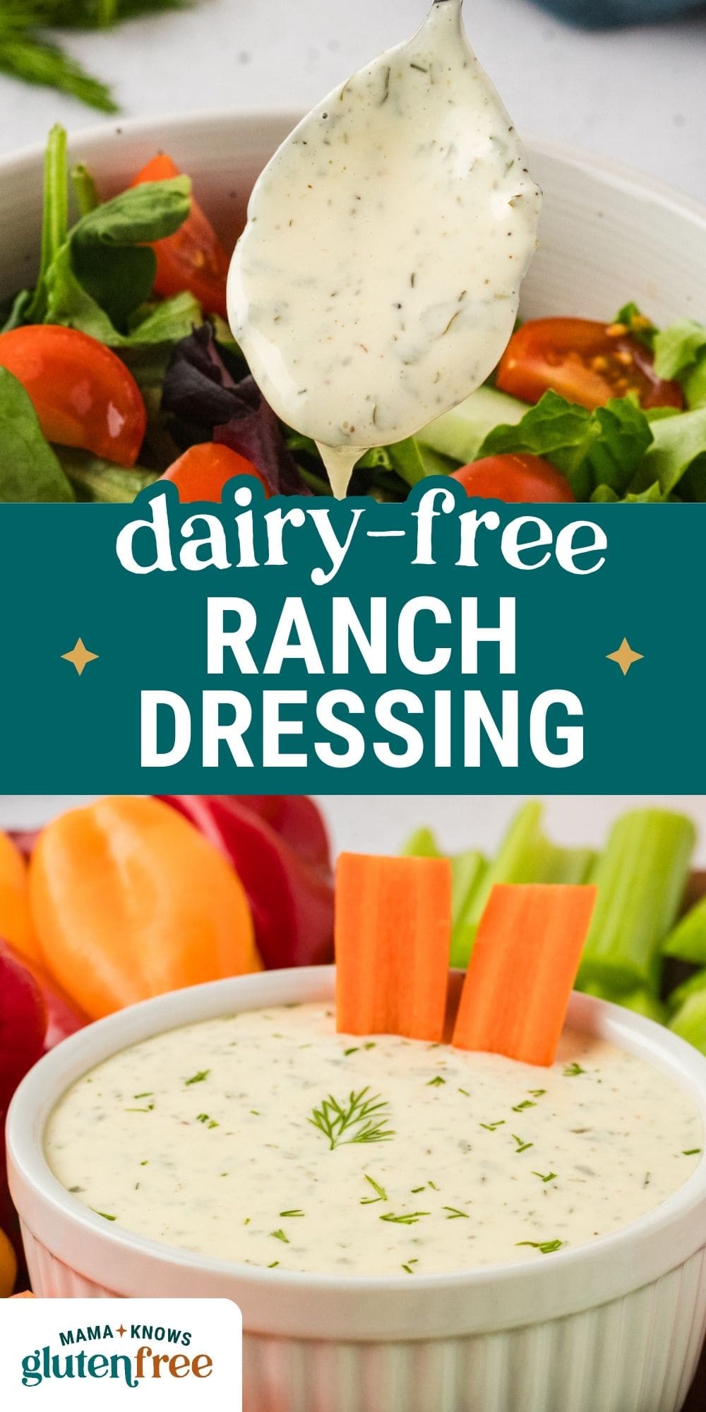 dairy-free ranch dressing pin image