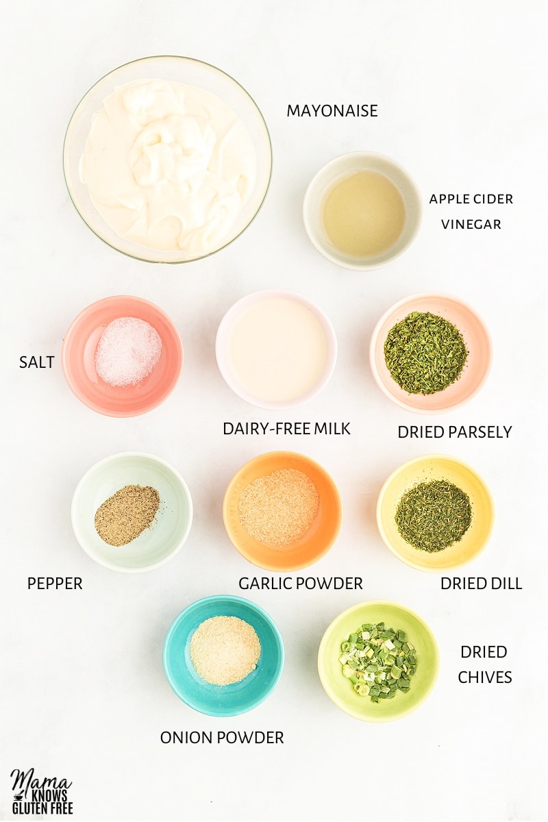 dairy-free ranch dressing recipe ingredients