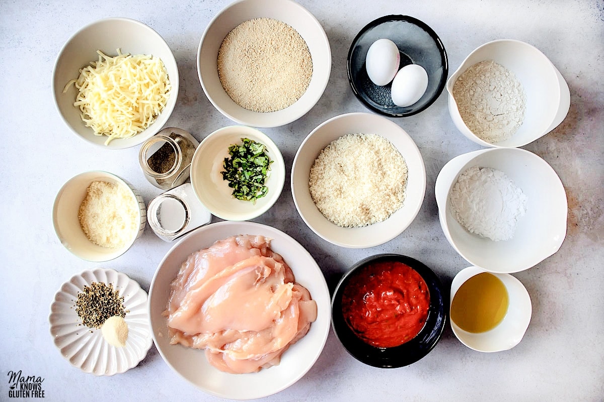 gluten-free chicken Parmesan recipe ingredients