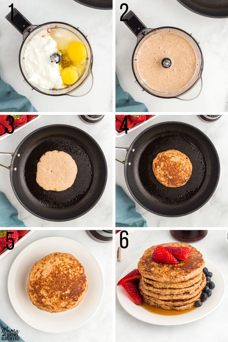Steps to make oatmeal pancakes