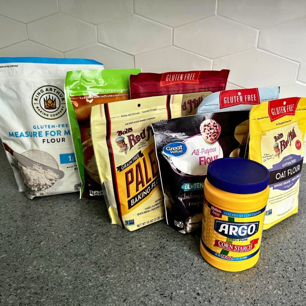 Collection picture of the best gluten-free flours according to our tests