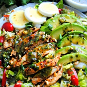 gluten-free chimichurri-salad lunch