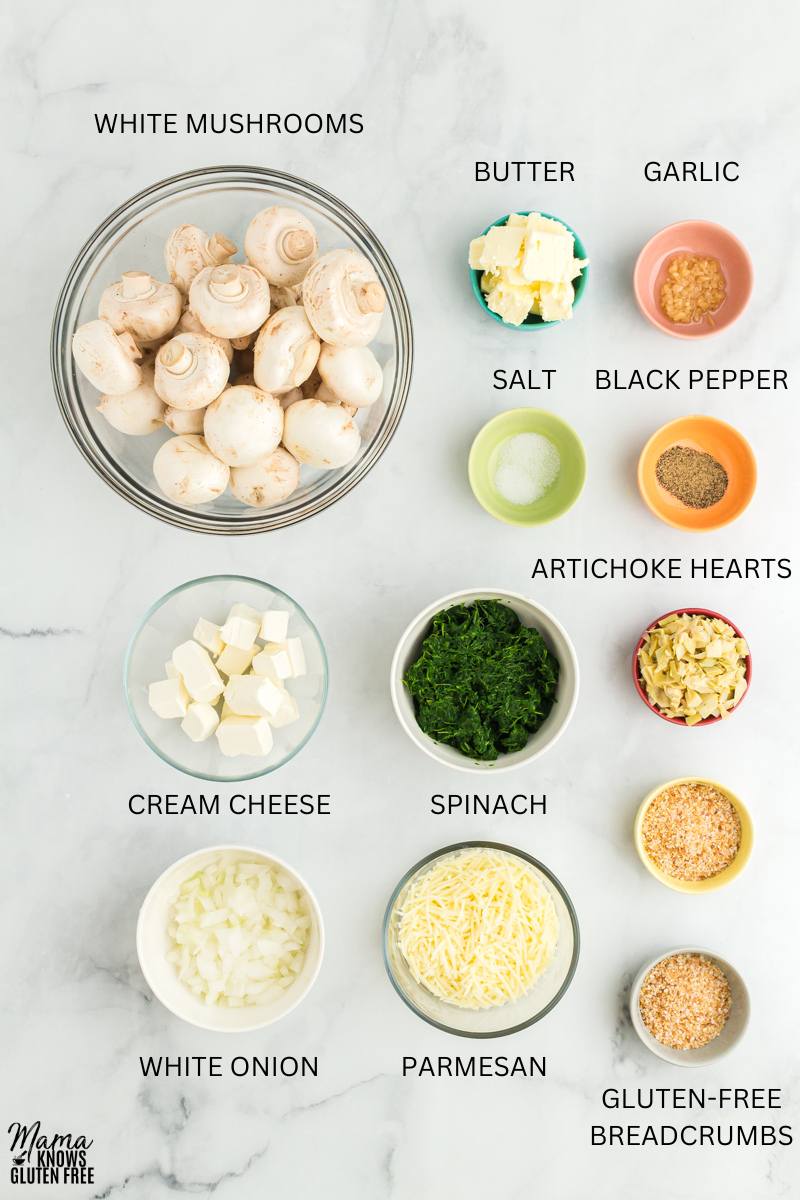 gluten-free stuffed mushrooms recipe ingredients