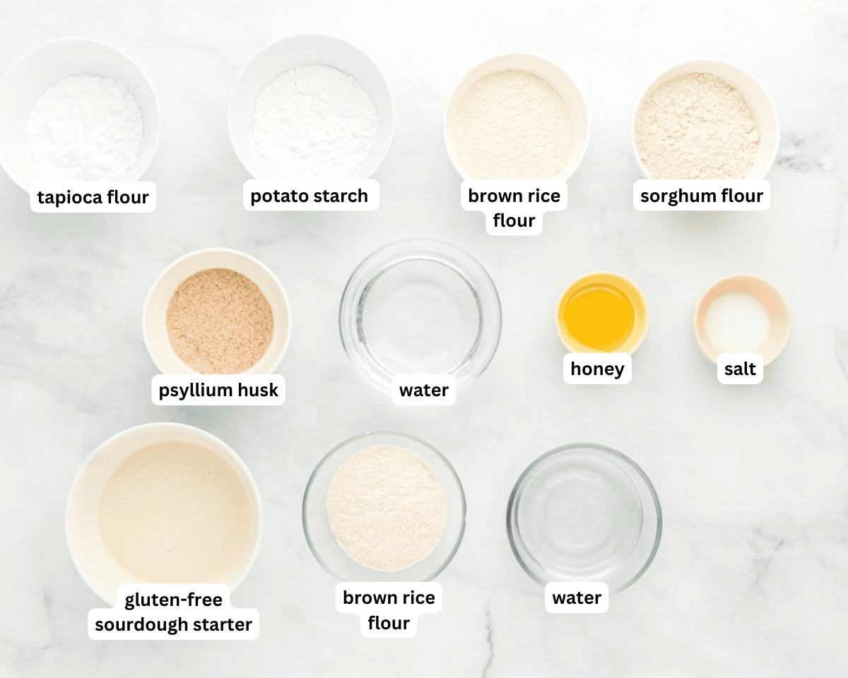 gluten-free sourdough ingredients