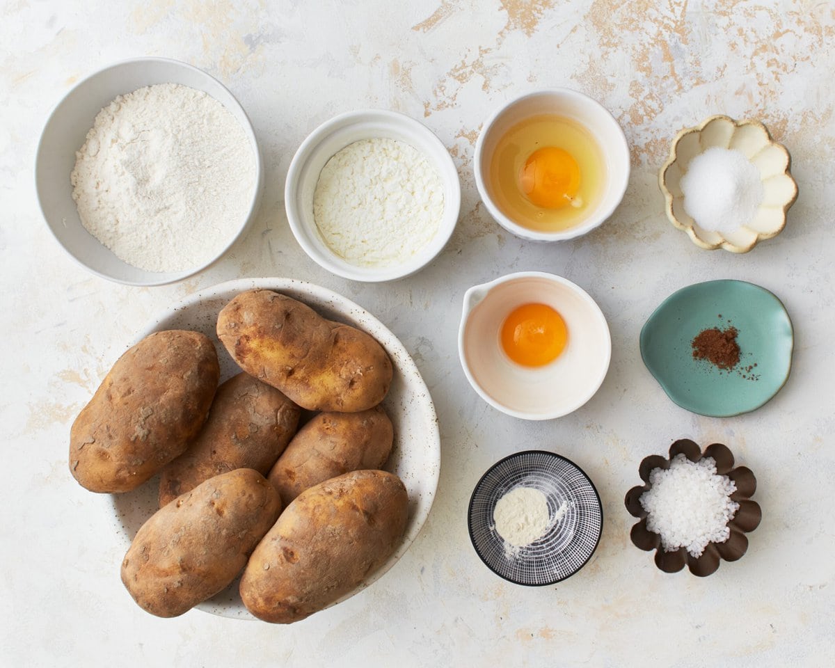ingredients to make gluten-free gnocchi
