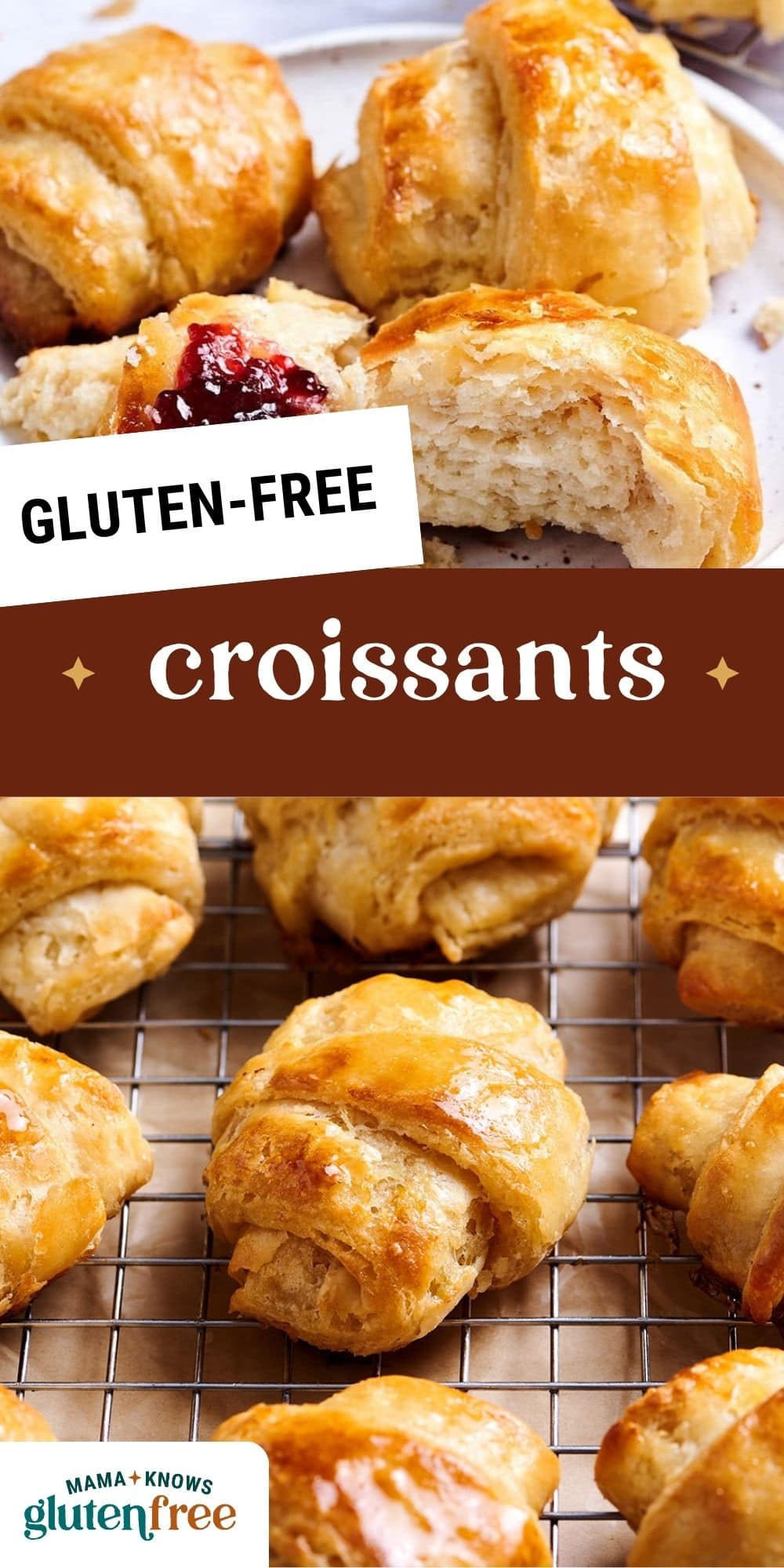 gluten free croissants pin image