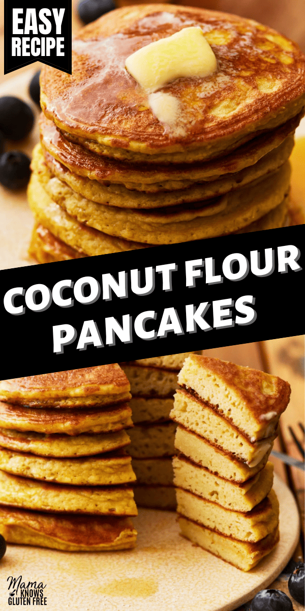 coconut flour pancakes pin