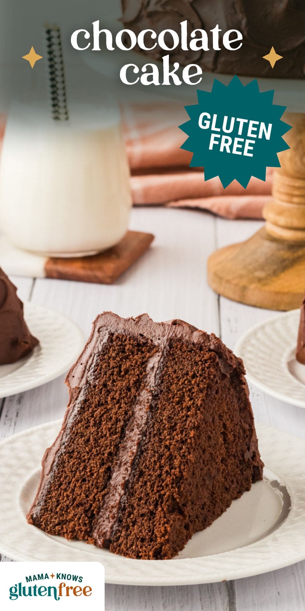 gluten free chocolate cake pin image