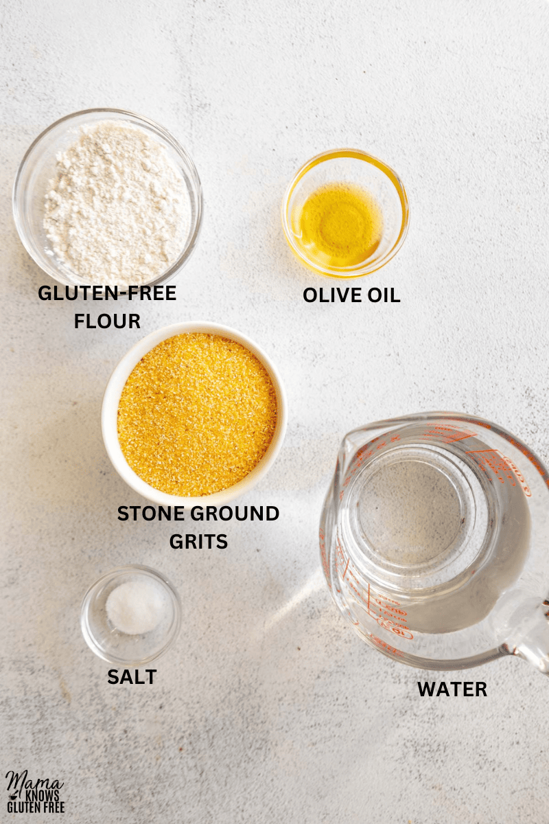 ingredients for making grit cakes