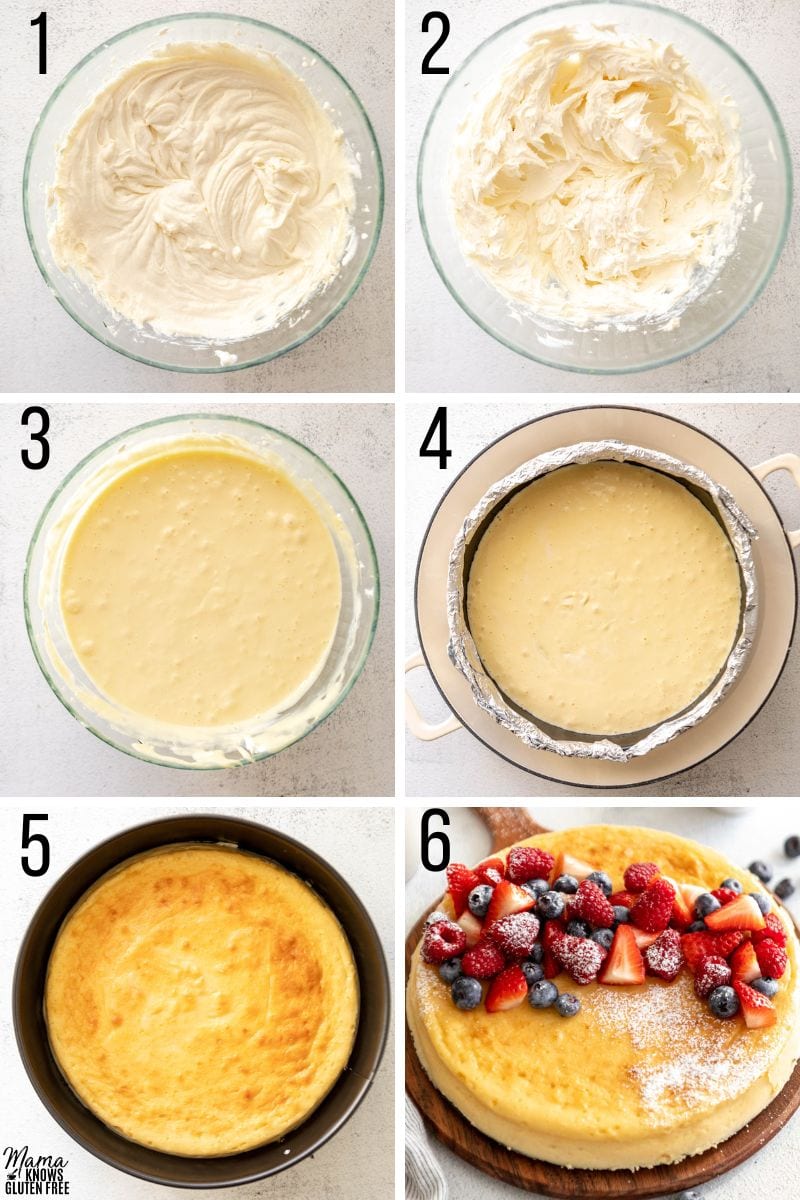 how to make crustless cheesecake