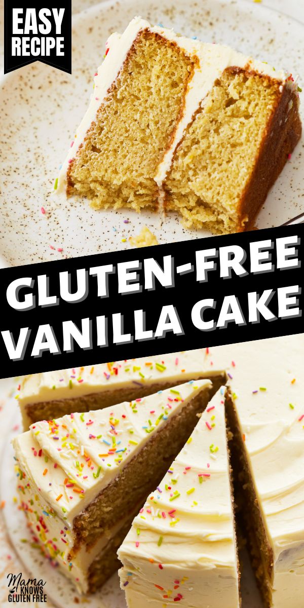 gluten free vanilla cake pin