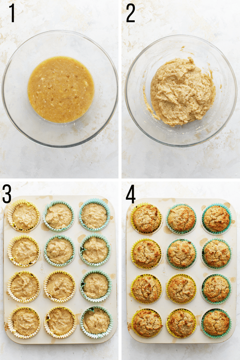 how to make almond flour banana muffins