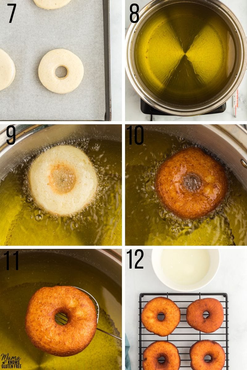 step by step photos for how to make gluten free yeast donuts