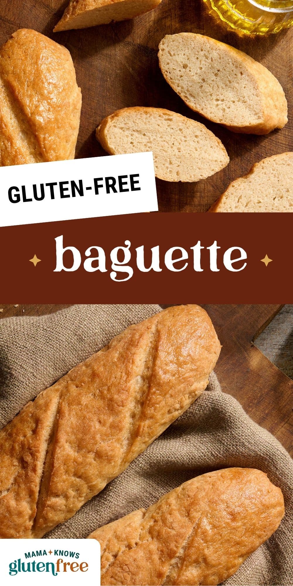 gluten-free baguette pin image