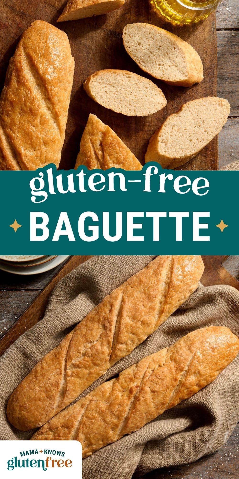 gluten-free baguette pin image